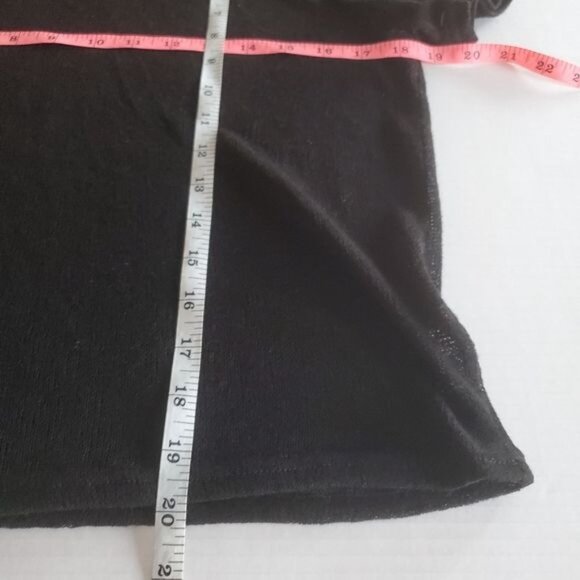 MP|C Womens Top Knit Black Short Sleeve Crewneck Stretchy Soft Casual XSmall - Picture 4 of 9